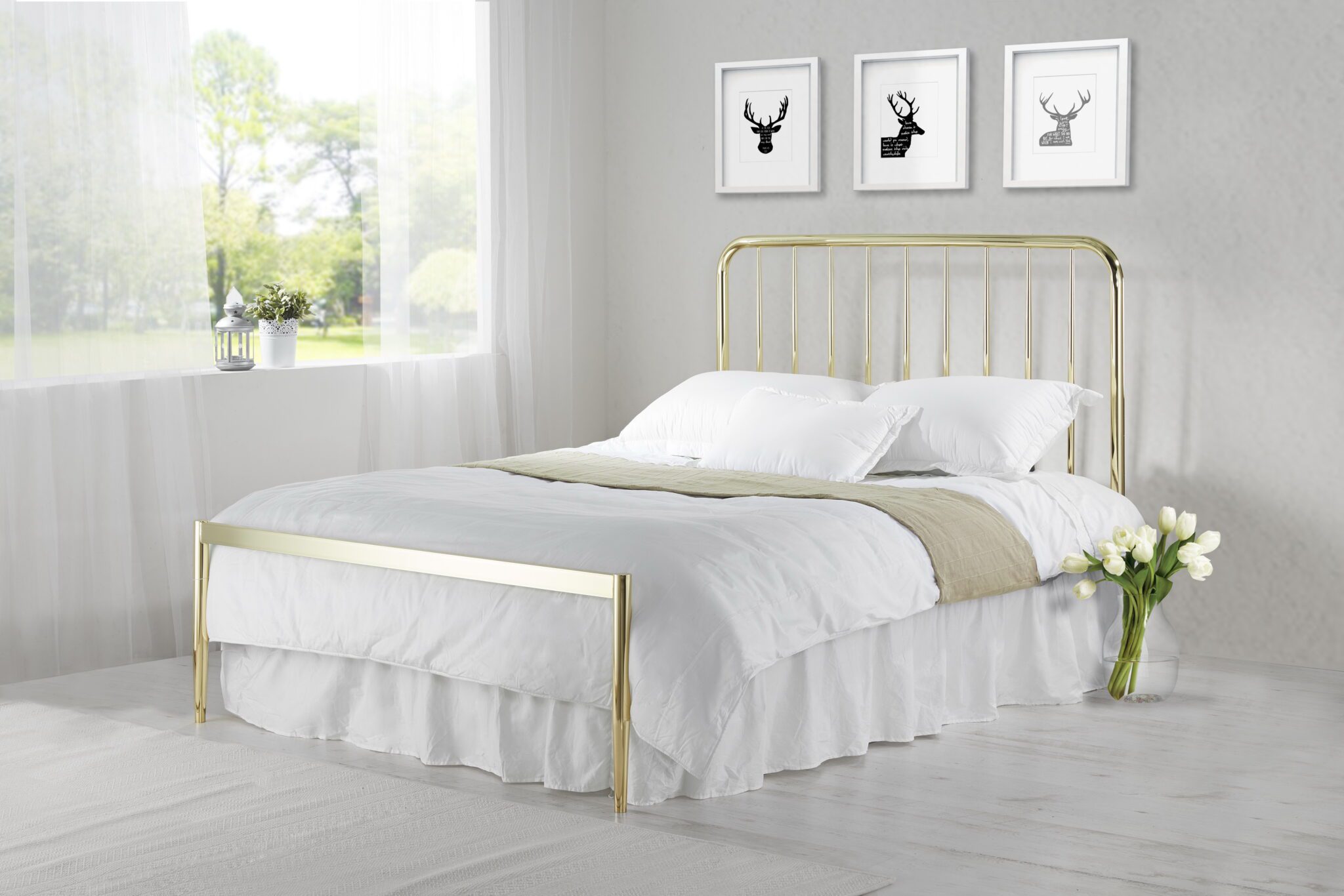 BD-134 LF Brass Bed